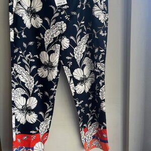 Zara chino fit patterned pants. Women Size12